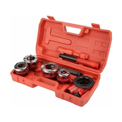 Picture of 1/2-1-1/4" Pipe Die/Pipe Threader Tube Ratchet Plumber Threading Tool Kits-Red
