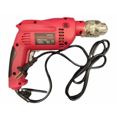 Picture of Electric Impact Drill Machine/13mm Reversible Hammer Driver Variable Speed (Japan Technology) (2000W) by Super Power Brand: Supercharge Your Projects with Efficiency and Precision -The Ultimate Tool for Your DIY Endeavors-Red