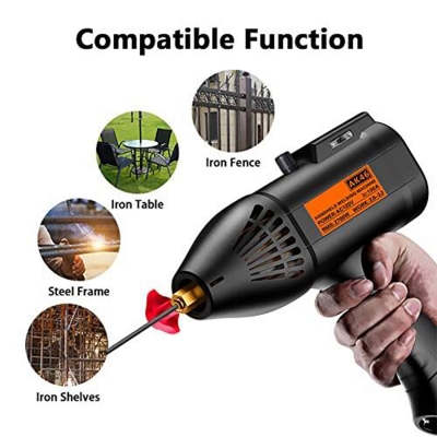 Picture of Portable Welding Machine/Welding Machine Handheld, 3900W Portable ARC Welder Gun w IGBT LCD Digital Display, MMA Welding Gun w Ground Wire for 2.5-3.2mm Wire rods Electric Welder Machine Kit-Black