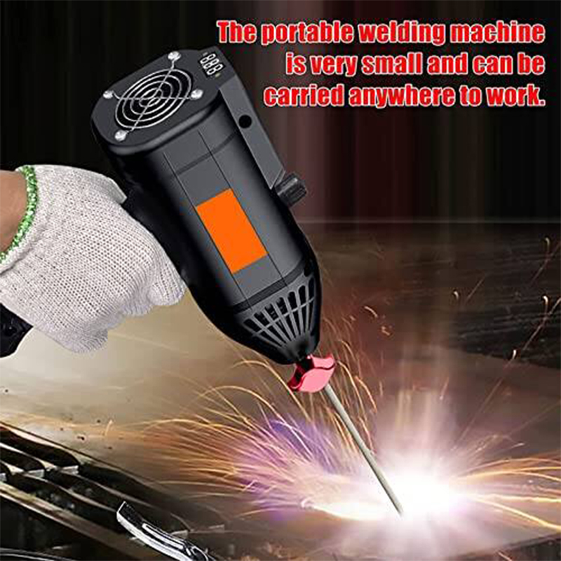 Picture of Portable Welding Machine/Welding Machine Handheld, 3900W Portable ARC Welder Gun w IGBT LCD Digital Display, MMA Welding Gun w Ground Wire for 2.5-3.2mm Wire rods Electric Welder Machine Kit-Black
