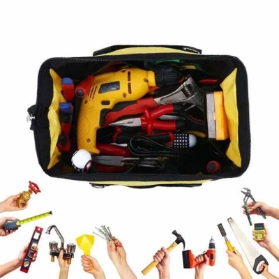 Picture of Tool Bag 16 Inch Heavy Duty Toolbag Tool Storage Bag Hard-bottom Tool Bag 16 Inch Tool Bag Handbags For Tools Toolbag With Pockets Toolbag For Tool Storage Toolbag For Heavy Duty Usage Toolbag For 16 Inch Tools Multi-purpose Toolbag-Orange