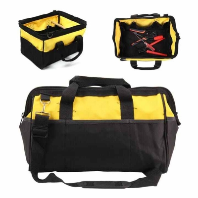 Picture of Tool Bag 16 Inch Heavy Duty Toolbag Tool Storage Bag Hard-bottom Tool Bag 16 Inch Tool Bag Handbags For Tools Toolbag With Pockets Toolbag For Tool Storage Toolbag For Heavy Duty Usage Toolbag For 16 Inch Tools Multi-purpose Toolbag-Orange