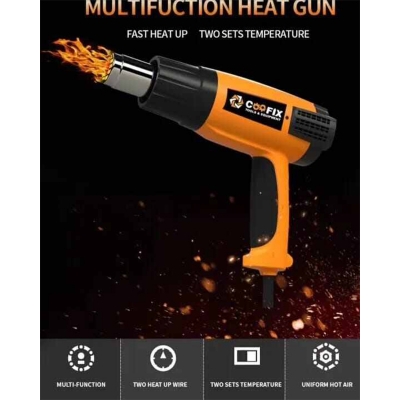 Picture of Hot Air gun/Heat Gun 2000W High Quality Hot Gun Tecchnology Industrial Coofix-Yellow