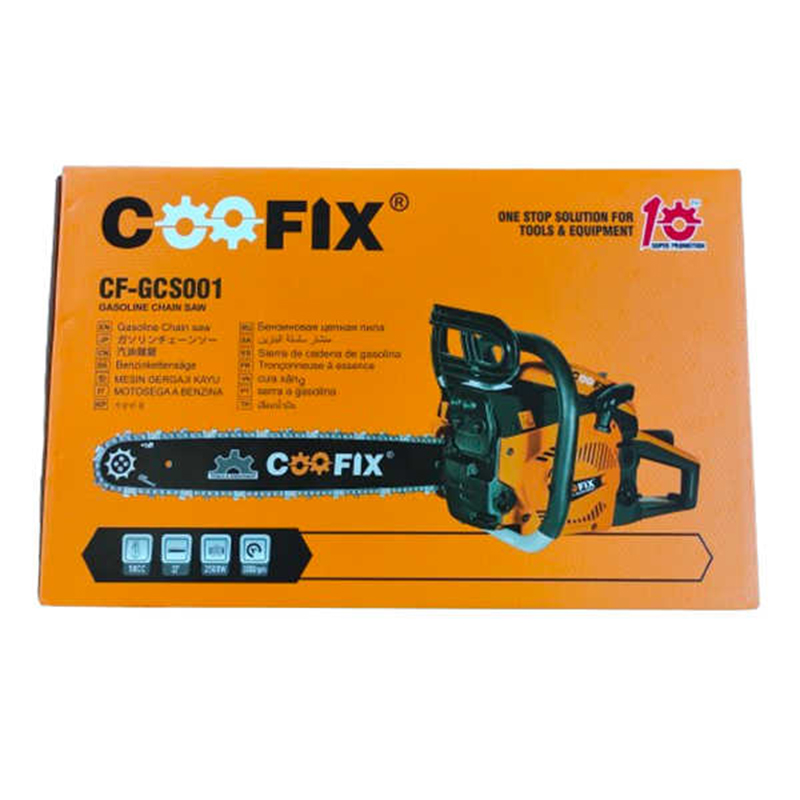 Picture of chainsaw  machine 22" Gasoline /chainsaw

machine Coofix 58cc-Orange