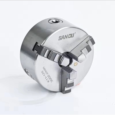 Picture of Lathe Chuck 5" K11-125 3 Jaw (Sanou) Self-Centering Chuck for Mini Metal Lathe Machine-Silver