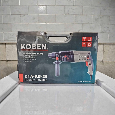 Picture of KOBEN Hammer Drill Machine 26mm-28 Blue Heavy Duty-Grey