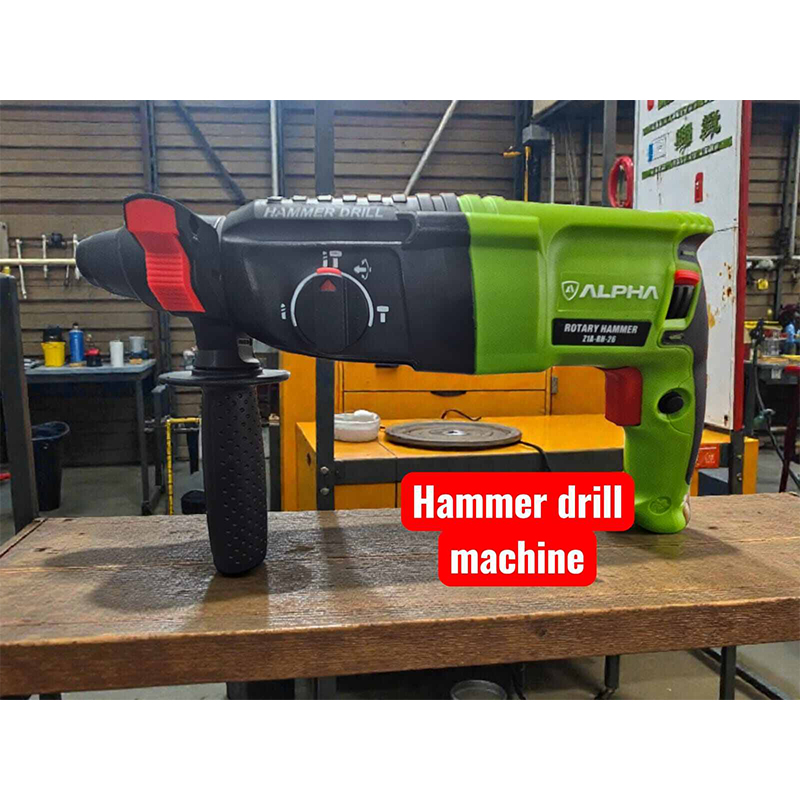 Picture of ALPHA Hammer Drill Machine 26mm-28 Blue Heavy Duty-Green