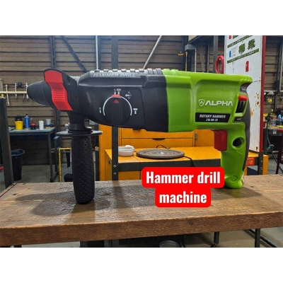 Picture of ALPHA Hammer Drill Machine 26mm-28 Blue Heavy Duty-Green