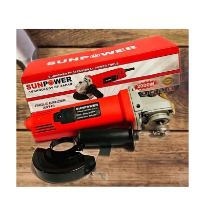 Picture of Grinder Machine/Angel Grinder Machine/Tiles Cutter Machin/ - 4" (100mm) Sunpower (2000wat)-Red