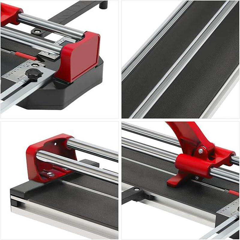 Picture of Tile Cutter Machine 32"(800MM) Tile Cutting Machine Double Rails and Brackets Manual 3/5 with Precision Infrared Positioning Manual Tile Cutter Tools for Precision Cutting-Red
