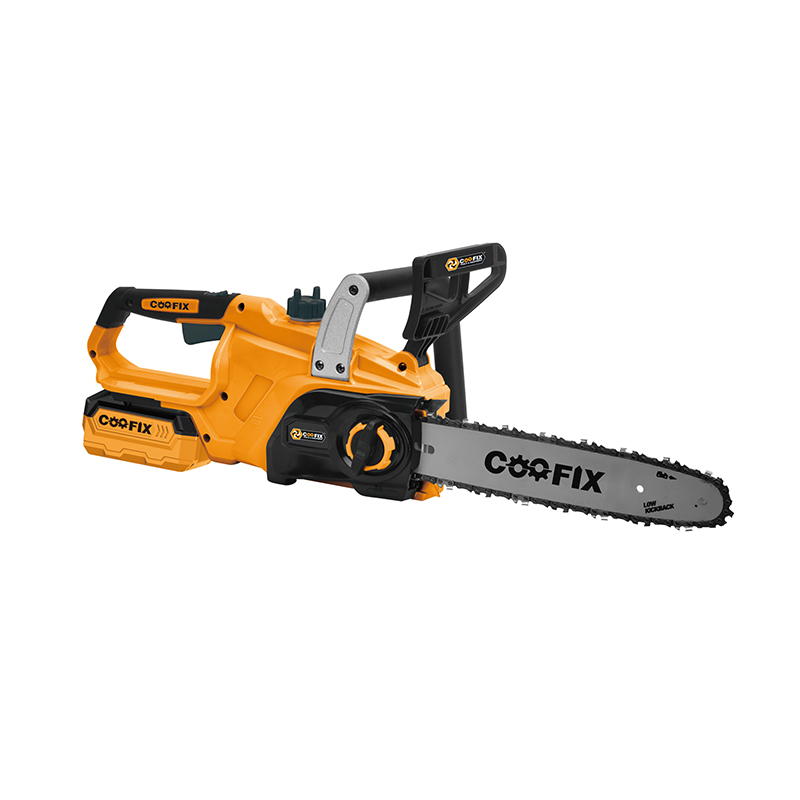 Picture of Cordless Chainsaw Machine ,20V Battery, 18" guide Bar,(CF-LCS001) ,Auto Lubrication, Fast Cutting 5.6m/s | Battery Operated Garden & Wood Cutting Tool-Orange