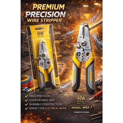 Picture of 27 in 1 Multifunctional Wire Stripper 27 in 1  Crimper Cable Cutter Pliers,Multifunctional Wire Stripper Pliers,Electrical Wire Stripper Electricians Pliers,Electrical Wire Cutters Cable Stripping Tool-Yellow