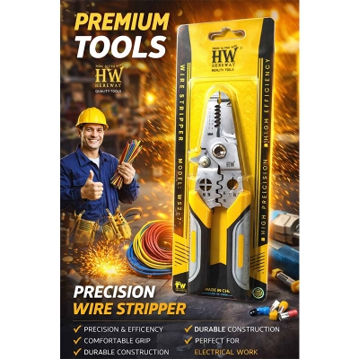 Picture of 27 in 1 Multifunctional Wire Stripper 27 in 1  Crimper Cable Cutter Pliers,Multifunctional Wire Stripper Pliers,Electrical Wire Stripper Electricians Pliers,Electrical Wire Cutters Cable Stripping Tool-Yellow