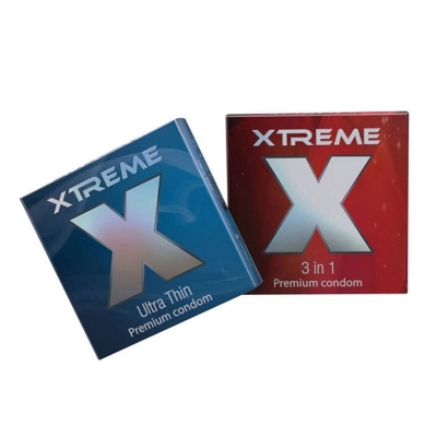Picture of Xtreme Mix 1 Pack Ultra Thin 1 Pack 3 In 1 Condom 3X2= 6 Pcs-Multicolor