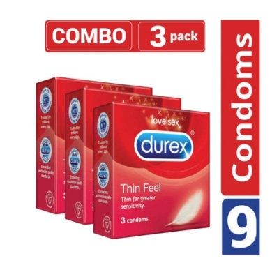Picture of Durex - Thin Feel Condom - Combo Pack - 3 Pack-Neutral