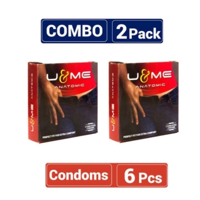 Picture of Smc U&Me Anatomic Condom Combo Pack 2 Packs 3X2=6 Pieces-Natural