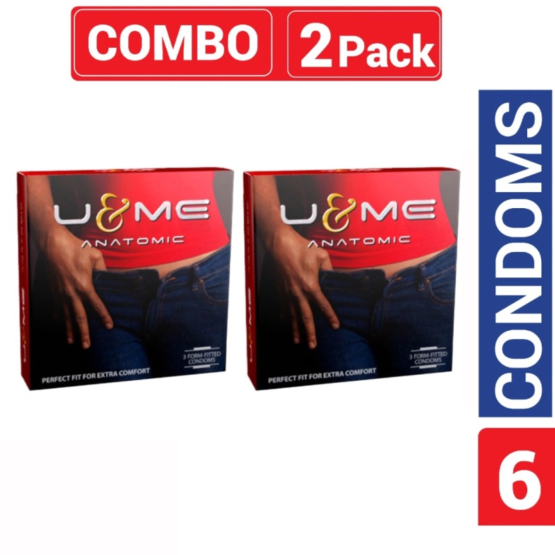 Picture of Smc U&Me Anatomic Condom Combo Pack 2 Packs 3X2=6 Pieces-Natural