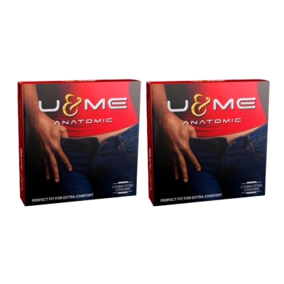 Picture of Smc U&Me Anatomic Condom Combo Pack 2 Packs 3X2=6 Pieces-Natural