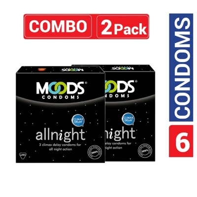 Picture of Moods - All Night Condom - Combo Pack-Black