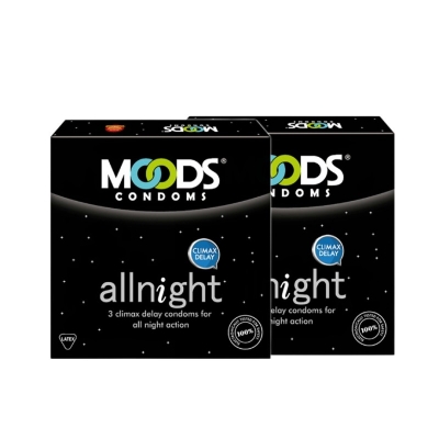 Picture of Moods - All Night Condom - Combo Pack-Black