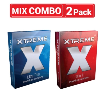 Picture of Xtreme Mix - 1 Pack Ultra Thin 3 In 1 Premium Condom-Multicolor