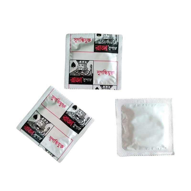 Picture of Raja Supers Condom Rose Flavored 50Pcs-Red
