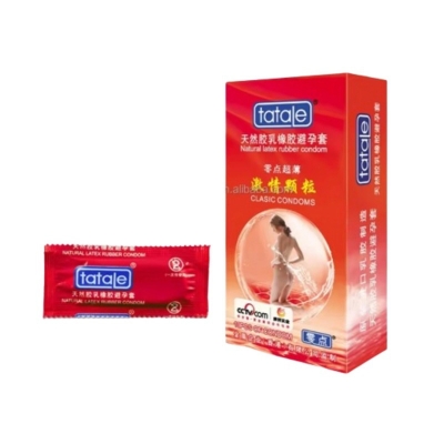 Picture of Tatale Classic Condom 10 Pcs Pack - Dotted Condom-Red