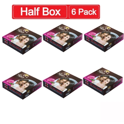 Picture of Tiger Dotted Rose Flavour Condom Half Box - 3X6=18Pcs-Neutral