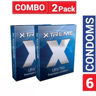 Picture of Xtreme - Ultra Thin Condom -3X2=6 Pcs, Combo Pack - 2 Packs-Blue