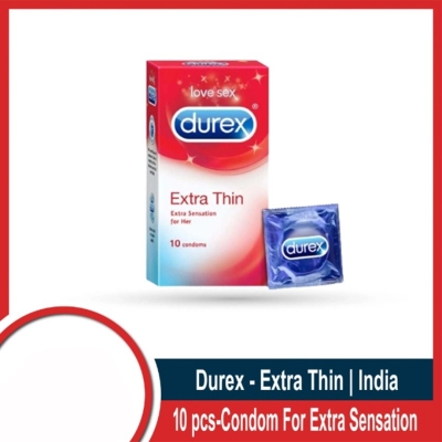 Picture of Durex Air Ultra Thin / Extra Thin Condom For An Earth Shattering Experience - 10 Pcs Pack (Made In India)-Multicolor