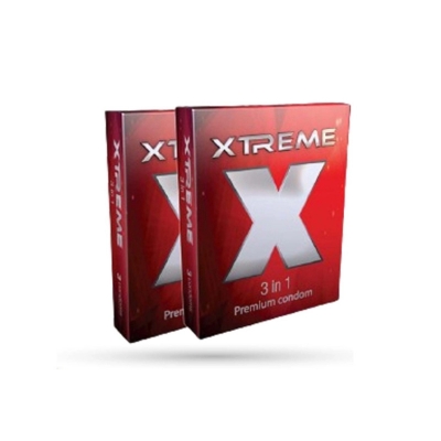 Picture of Smc - Xtreme - 3 In 1 Condom - Combo Pack - 2 Packs-Transparent