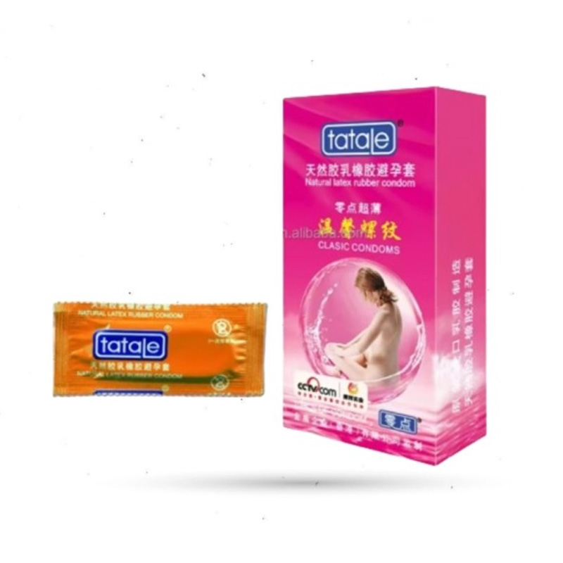 Picture of Tatale Classic Condom 10 Pcs Pack - Dotted & Ribbed Condom-Pink