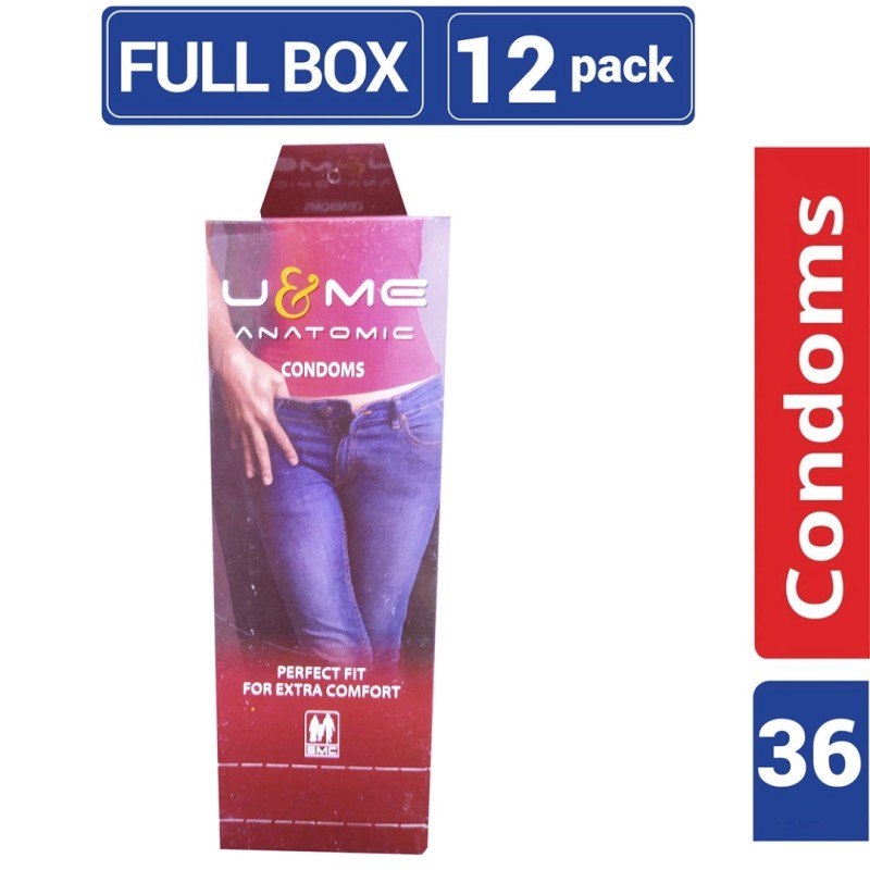 Picture of U&Me - Anatomic Condom - Full Box - 3X12=36Pcs-Neutral