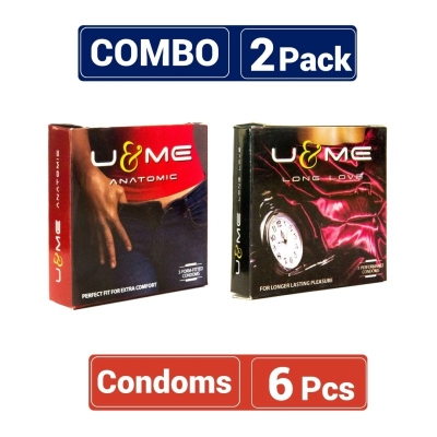 Picture of U&Me Mix - 1 Pack Long Love & 1 Pack Anatomic Condom - 3X2=6 Pcs-Neutral