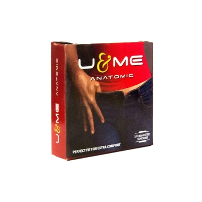 Picture of Smc-U&Me - Anatomic Condom - Single Pack - 3X1=3Pcs-Multicolor