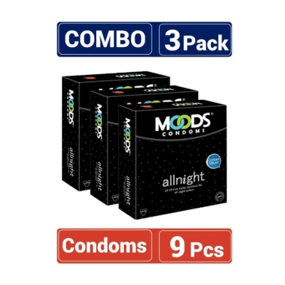 Picture of Moods - All Night Condom - Combo Pack - 3 Packs-Multicolor