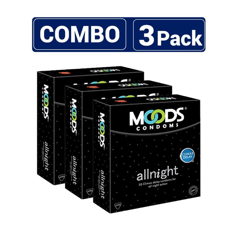Picture of Moods - All Night Condom - Combo Pack - 3 Packs-Multicolor