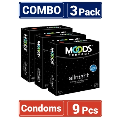 Picture of Moods - All Night Condom - Combo Pack - 3 Packs-Multicolor