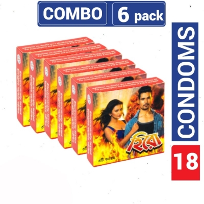 Picture of Hero - Condom - Combo Pack - 6 Packs - 3X6=18Pcs-Natural
