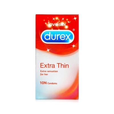 Picture of Durex - Extra Thin Condom For Extra Sensation Of Her - 10 Pcs-Transparent