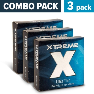 Picture of Xtreme - Ultra Thin Condom - Combo Pack - 3 Packs - 3X3 - 9Pcs-Blue