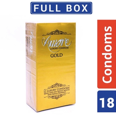 Picture of Amore Luxury Gold Condom Full Box (3’S X 6) 18 Pieces-Neutral