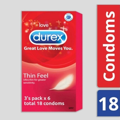Picture of Durex Thin Feel Condoms – 18 Pcs-Neutral