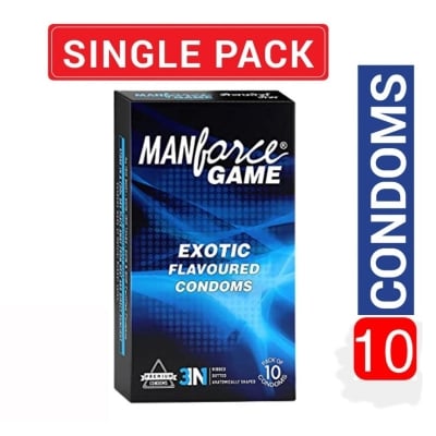 Picture of Manforce Game Exotic Flavored Condom - Single 10 Pcs Pack-Multicolor