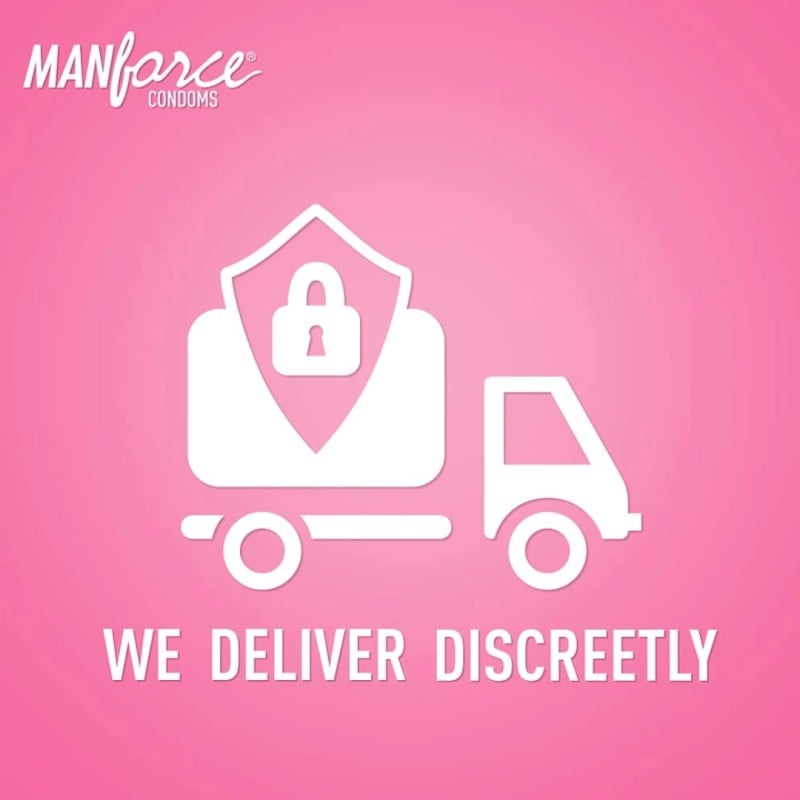 Picture of Manforce Ultra Feel Bubblegum Flavoured Condoms 10 Pcs Pack (Made In India)-Pink