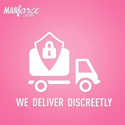 Picture of Manforce Ultra Feel Bubblegum Flavoured Condoms 10 Pcs Pack (Made In India)-Pink