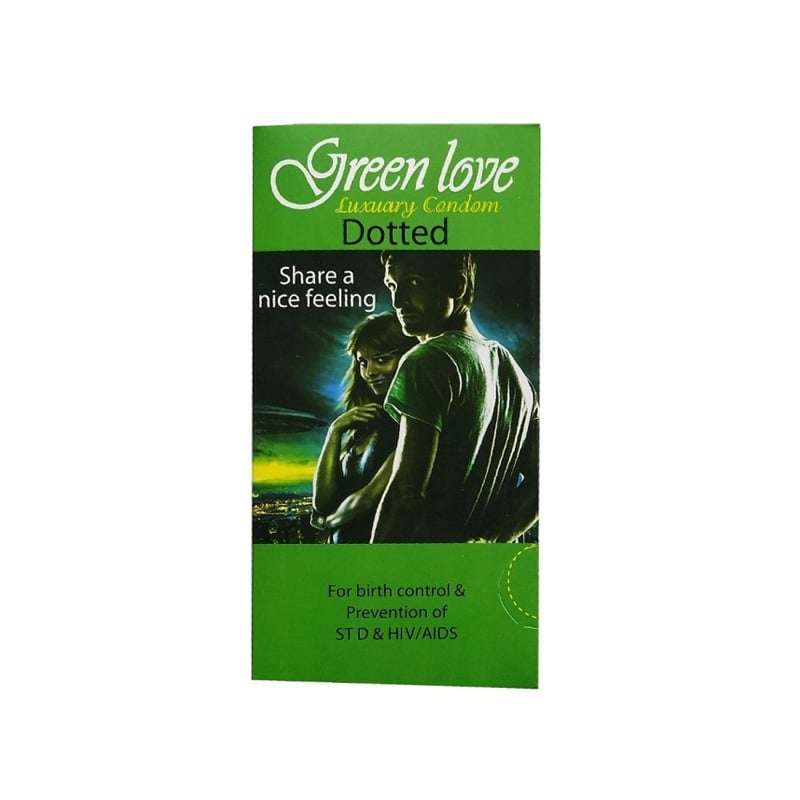 Picture of Greenlove Luxury Dotted Condoms Full Box- 30 Pcs-Multicolor