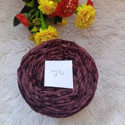 Picture of microfiber chenille yarn knitting patterns velvet chenille yarn for knitting (Hook Size 3.5 - 4.0 mm)