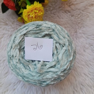 Picture of microfiber chenille yarn knitting patterns velvet chenille yarn for knitting (Hook Size 3.5 - 4.0 mm)
