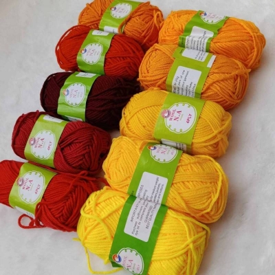 Picture of 25g Natural Soft Health N.A Brand Crochet Yarn Baby Organic Yarn for Knitting Wool Thread (10 pices)